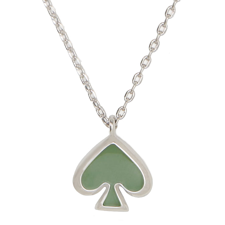 Buy Kate Spade Everyday Spade Enamel Mini Pendant Necklace in Sage o0ru3073 Online in Singapore | PinkOrchard.com