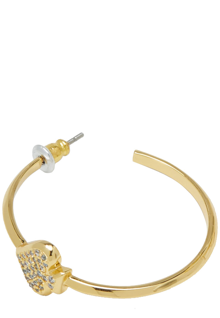 Buy Kate Spade Everyday Spade Pave Hoops Earrings in Clear/ Gold o0ru3125 Online in Singapore | PinkOrchard.com