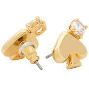 Buy Kate Spade Everyday Spade Stone Studs Earrings in Clear/ Gold KK008 Online in Singapore | PinkOrchard.com