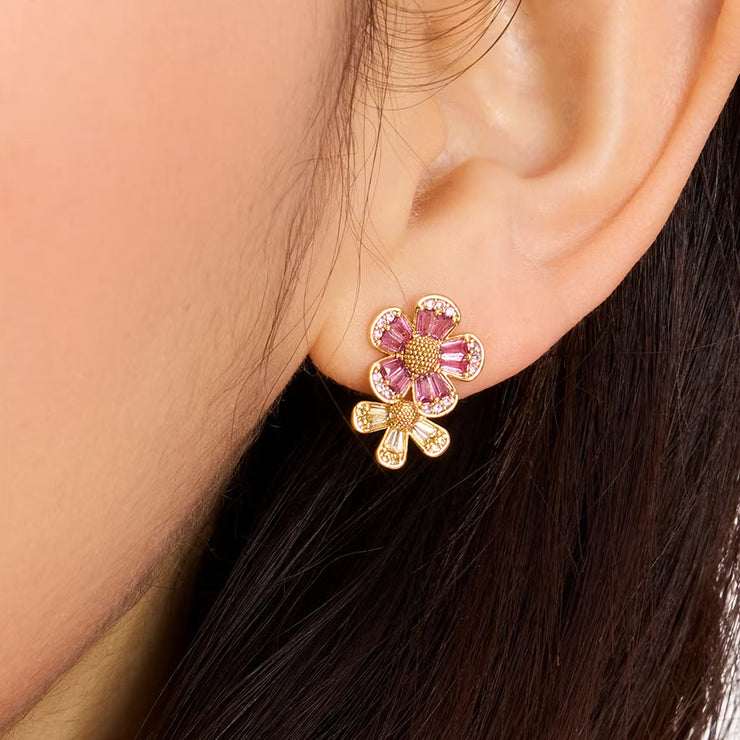 Buy Kate Spade Fleurette Double Studs Earrings in Multi KG317 Online in Singapore | PinkOrchard.com