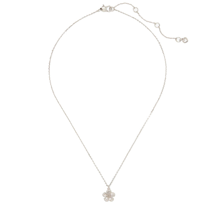 Buy Kate Spade Fleurette Pendant Necklace in Clear/ Silver KG311 Online in Singapore | PinkOrchard.com