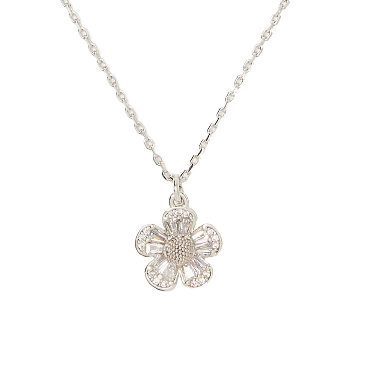 Buy Kate Spade Fleurette Pendant Necklace in Clear/ Silver KG311 Online in Singapore | PinkOrchard.com