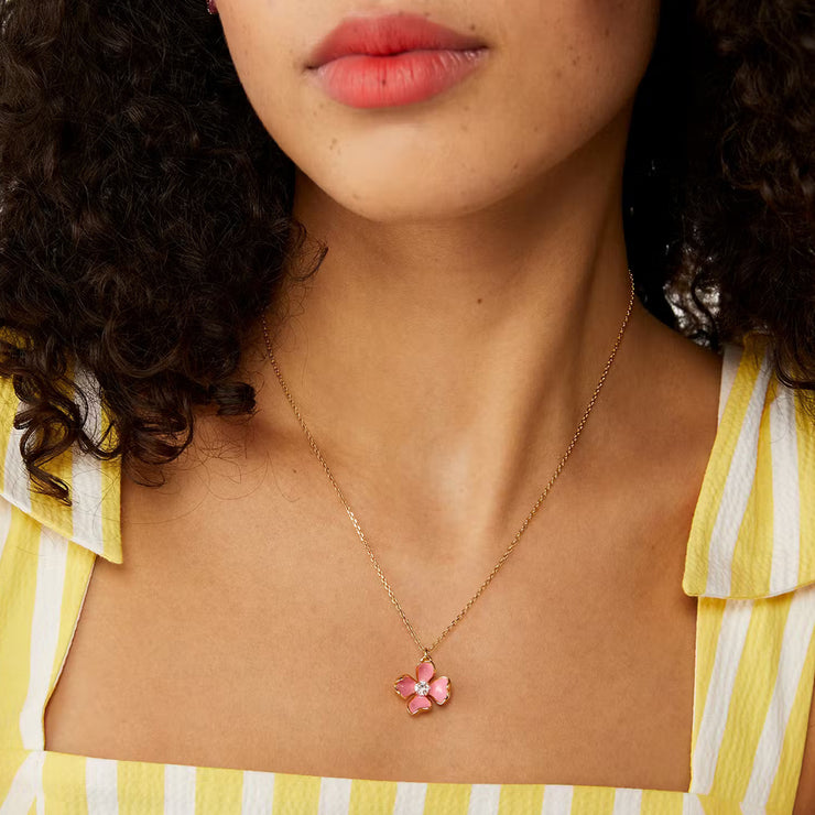 Buy Kate Spade Freshly Picked Mini Pendant Necklace in Pink KH276 Online in Singapore | PinkOrchard.com