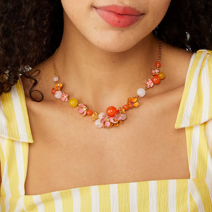 Buy Kate Spade Freshly Picked Statement Necklace in Pink Multi KH275 Online in Singapore | PinkOrchard.com