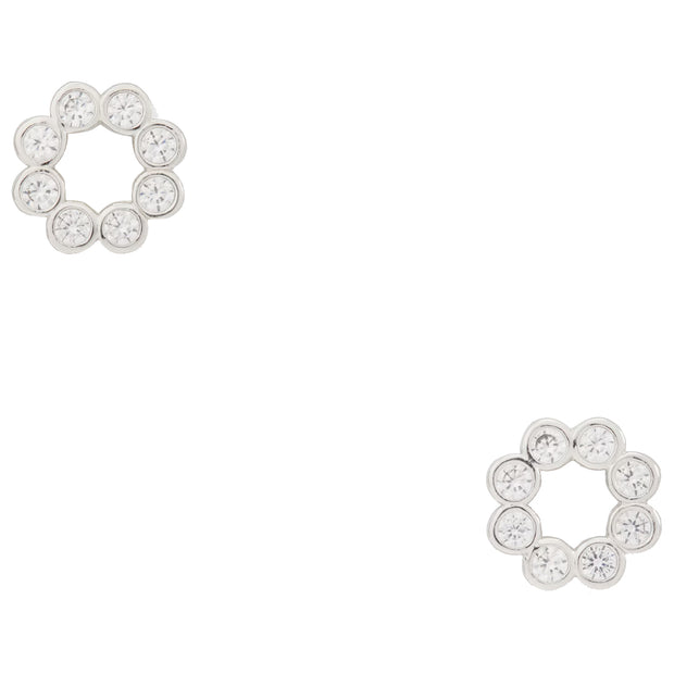 Buy Kate Spade Full Circle Studs Earrings in Clear/ Silver o0ru2450 Online in Singapore | PinkOrchard.com