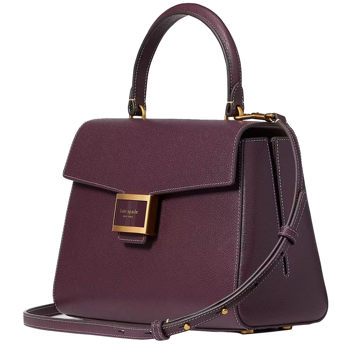 Kate Spade Katy Medium Top-Handle Bag in Deep Cherry K8863