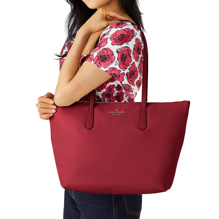 Buy Kate Spade Kitt Nylon Large Tote Bag in Blackberry Preserves kc455 Online in Singapore | PinkOrchard.com