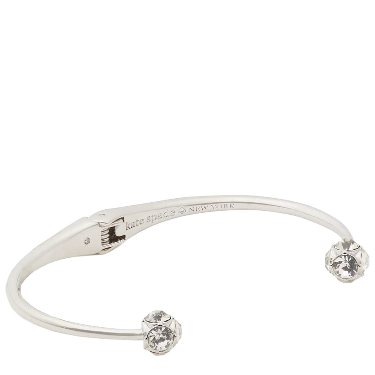 Buy Kate Spade Lady Marmalade Open Cuff Bracelet in Clear/ Silver o0ru1952 Online in Singapore | PinkOrchard.com