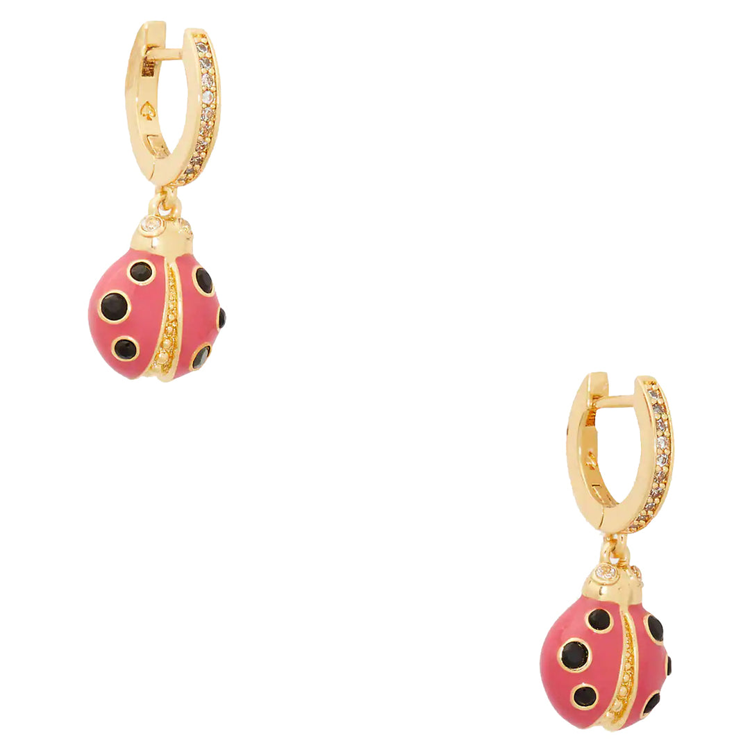 BNWT Kate Spade Ladybug Huggie outlet Earrings