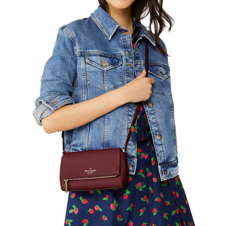 Buy Kate Spade Leila Mini Zip Crossbody Bag in Cherrywood KE487 Online in Singapore | PinkOrchard.com