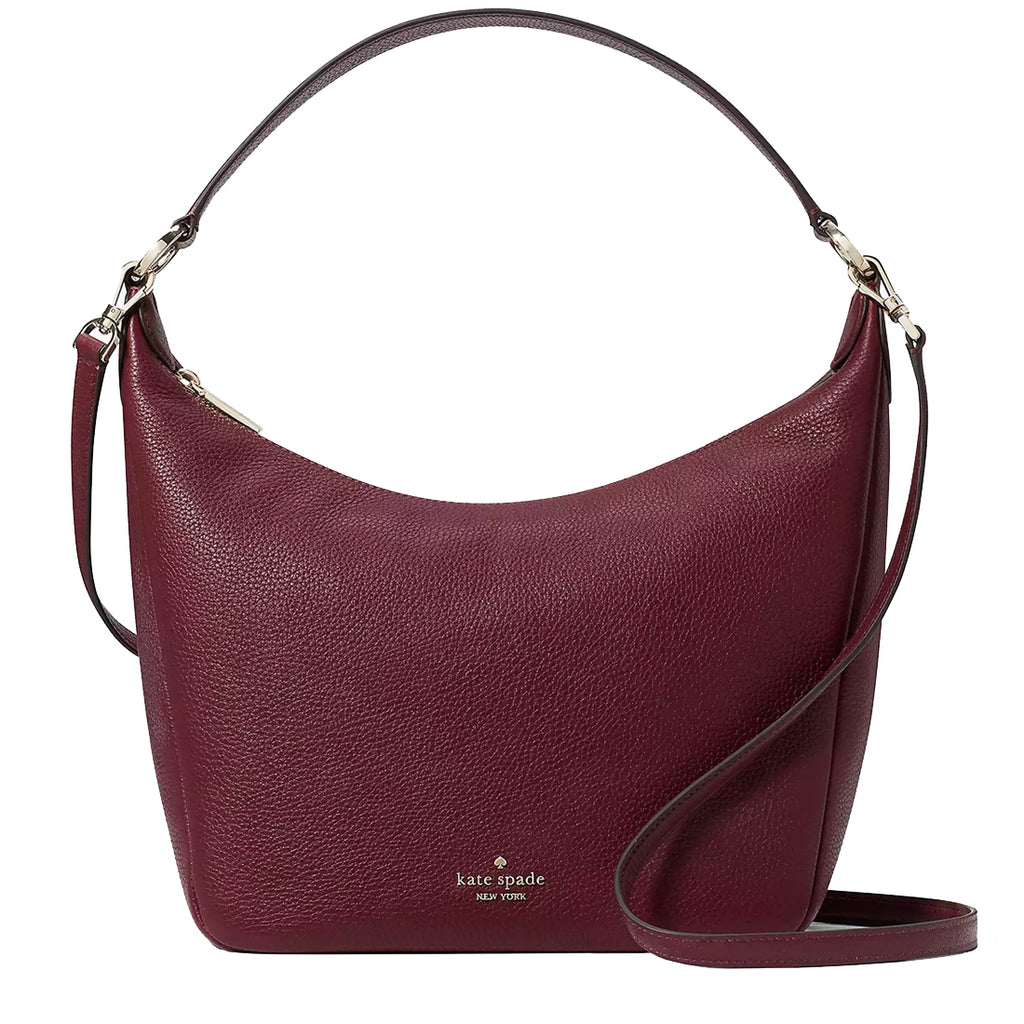 Kate Spade top handle crossbody good satchel bag deep berry EUC