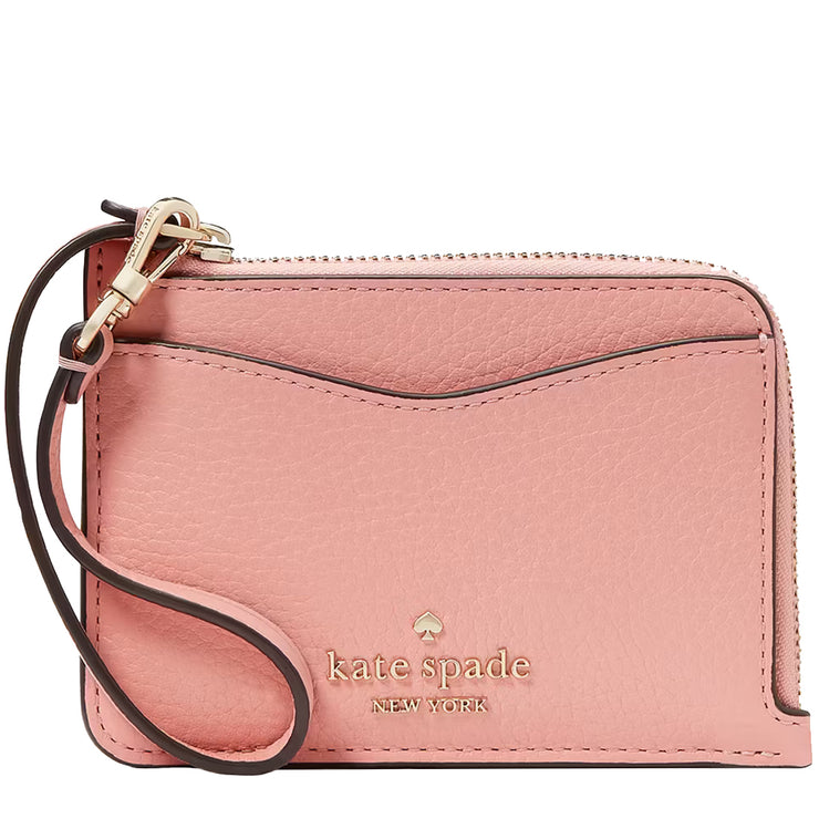 Buy Kate Spade Leila Small Card Holder Wristlet in Peachy Rose wlr00398 Online in Singapore | PinkOrchard.com