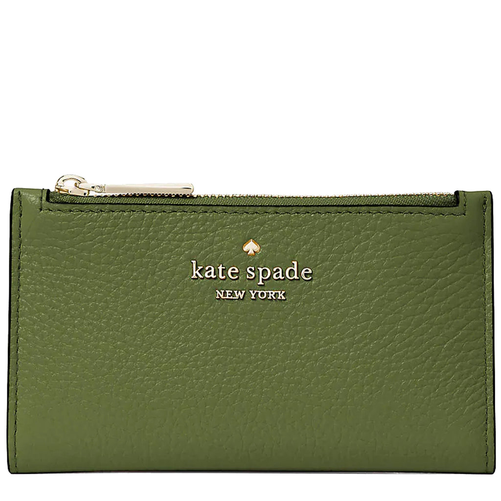 NWT Kate Spade Leila Small Slim Bifold online Wallet Dusty Blue WLR00395