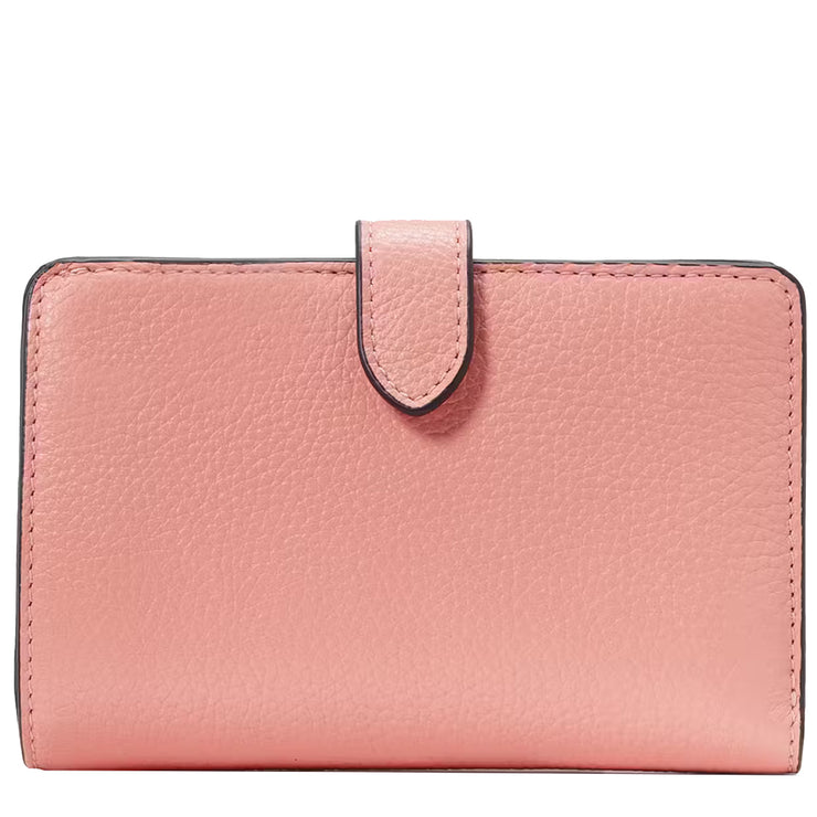 Buy Kate Spade Leila Medium Compact Bifold Wallet in Peachy Rose WLR00394 Online in Singapore | PinkOrchard.com