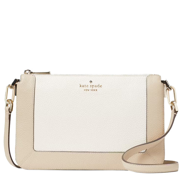 Buy Kate Spade Lena Colorblock Double Compartment Crossbody Bag  in Light Sand Multi KH444 Online in Singapore | PinkOrchard.com