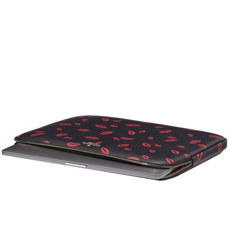 Buy Kate Spade Lip Toss Printed Laptop Sleeve in Black Multi KF351 Online in Singapore | PinkOrchard.com