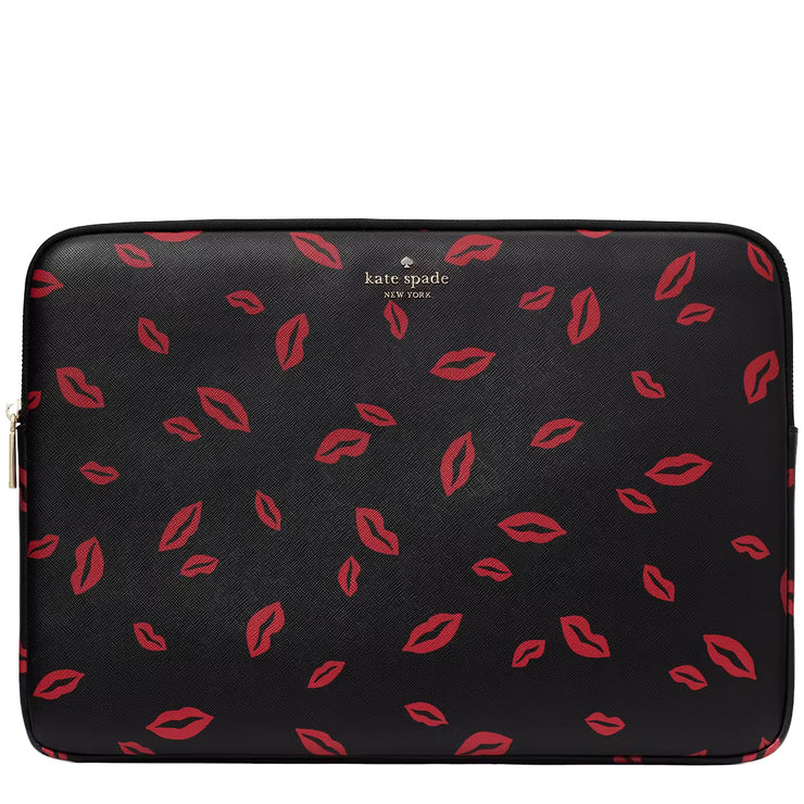 Buy Kate Spade Lip Toss Printed Laptop Sleeve in Black Multi KF351 Online in Singapore | PinkOrchard.com