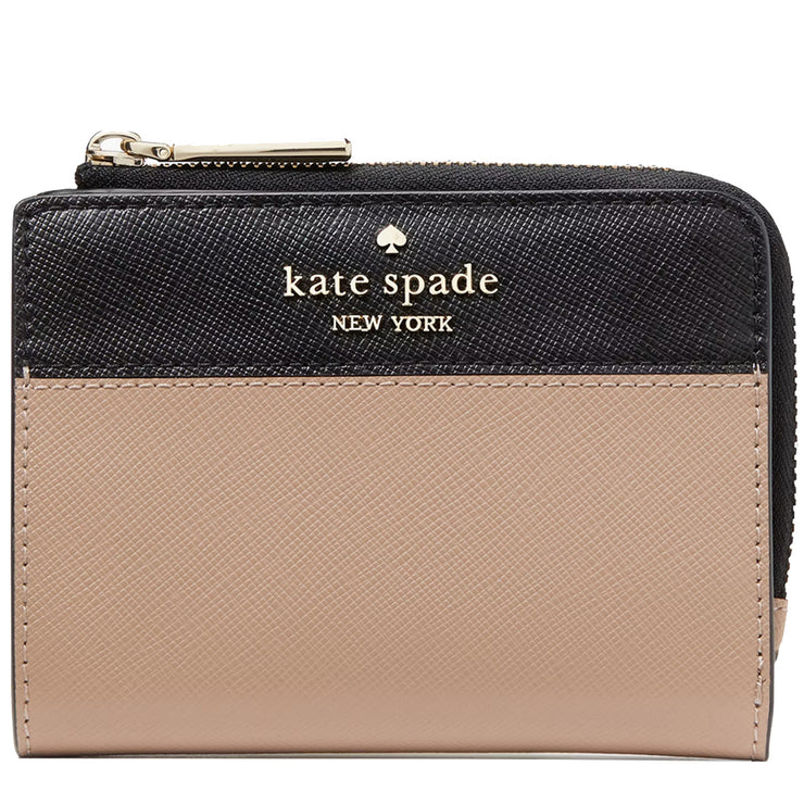 Buy Kate Spade Madison Colorblock Small L Zip Wallet in Toasted Hazelnut Multi KH616 Online in Singapore | PinkOrchard.com