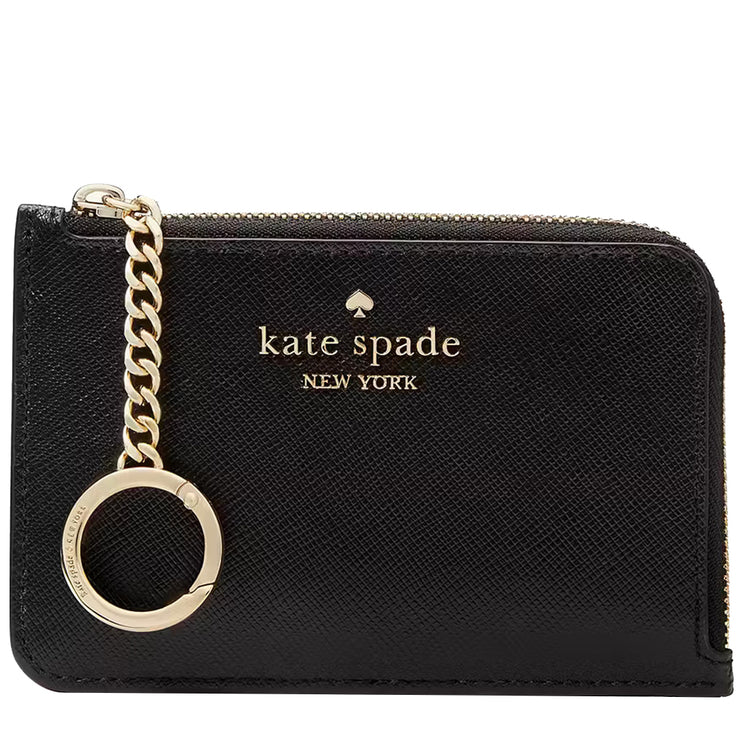 Buy Kate Spade Madison Medium L-Zip Card Holder in Black KG613 Online in Singapore | PinkOrchard.com