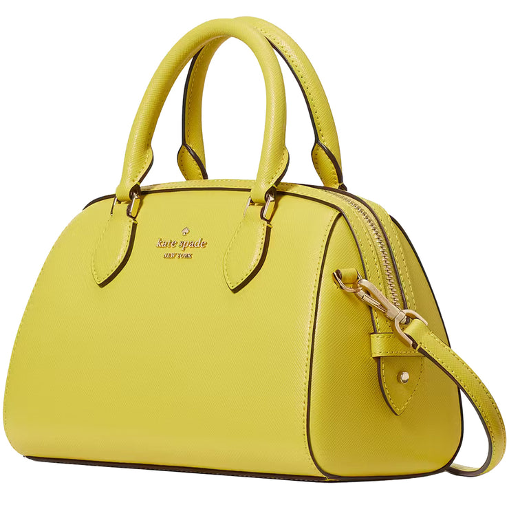 Kate Spade Madison Saffiano Leather Duffle Crossbody Bag in Lime Slice KF493