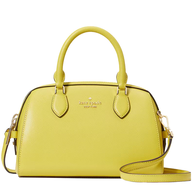 Kate Spade Madison Saffiano Leather Duffle Crossbody Bag in Lime Slice KF493