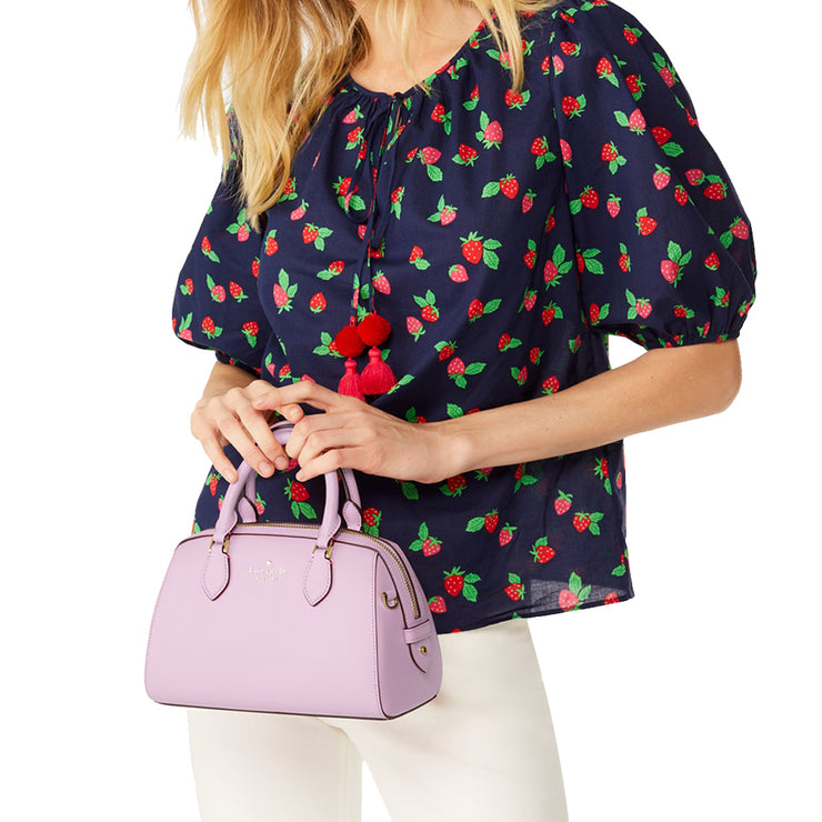 Buy Kate Spade Madison Saffiano Leather Duffle Crossbody Bag in Berry Cream KF493 Online in Singapore | PinkOrchard.com