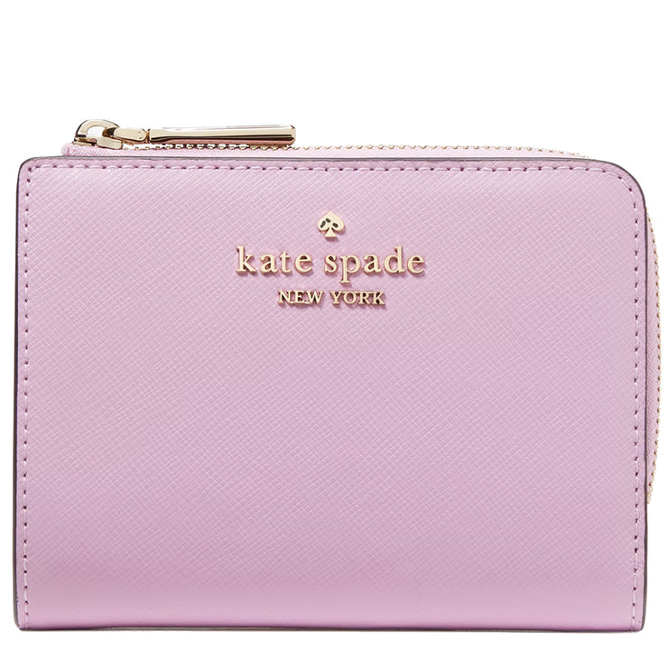 Kate Spade Madison Small L Zip Wallet in Berry Cream KH615