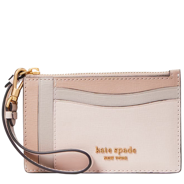 Buy Kate Spade Morgan Colorblocked Card Case Wristlet in Pale Dogwood Multi K8966 Online in Singapore | PinkOrchard.com