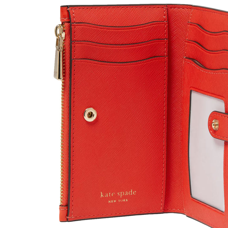 Buy Kate Spade Morgan Small Slim Bifold Wallet in Red Berry K8918 Online in Singapore | PinkOrchard.com