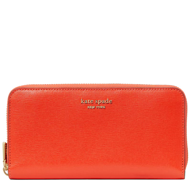 Buy Kate Spade Morgan Zip-Around Continental Wallet in Red Berry K8917 Online in Singapore | PinkOrchard.com