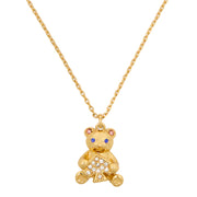 Buy Kate Spade Oh What Fun Spade Teddy Bear Pendant Necklace in Clear/ Gold KK026 Online in Singapore | PinkOrchard.com