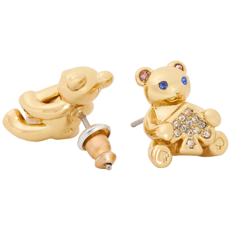 Buy Kate Spade Oh What Fun Spade Teddy Bear Studs Earrings in Clear/ Gold KK024 Online in Singapore | PinkOrchard.com