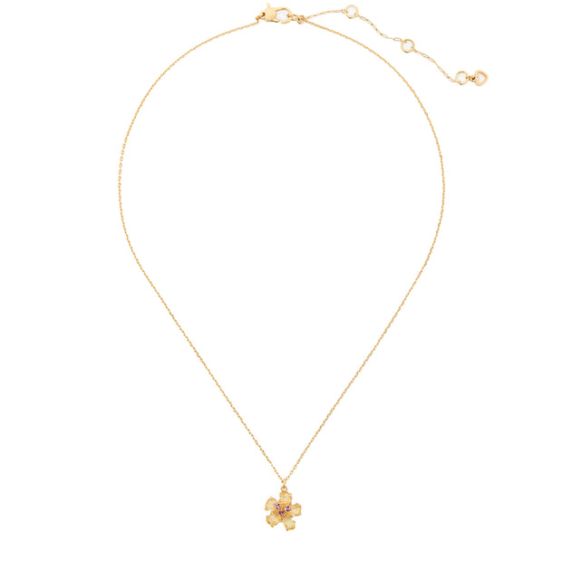 Buy Kate Spade Paradise Flower Mini Pendant Necklace in Yellow Gold KH560 Online in Singapore | PinkOrchard.com