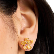 Buy Kate Spade Paradise Flower Studs Earrings in Yellow/ Gold KH554 Online in Singapore | PinkOrchard.com