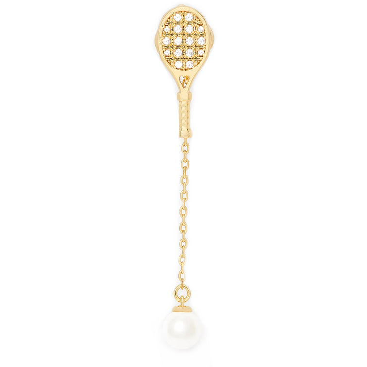 Buy Kate Spade Queen Of The Court Tennis Linear Earrings in Clear/ Gold kg177 Online in Singapore | PinkOrchard.com