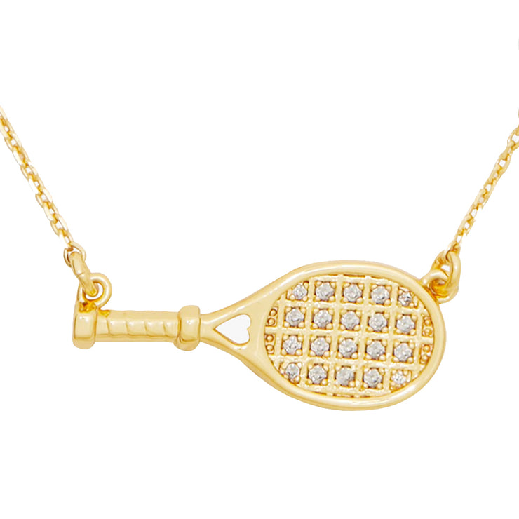 Buy Kate Spade Queen Of The Court Tennis Pendant Necklace in Clear/ Gold kg176 Online in Singapore | PinkOrchard.com