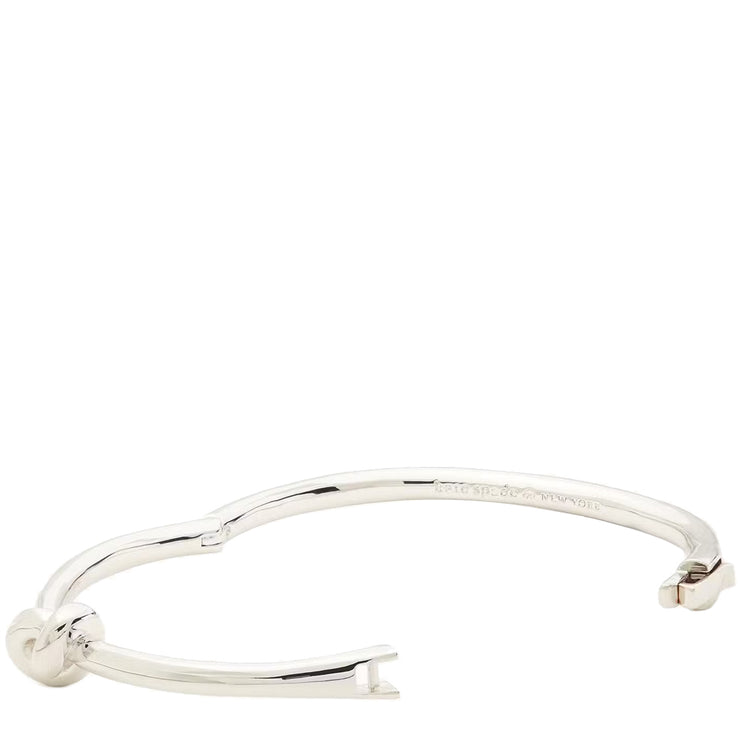 Buy Kate Spade Sailor's Knot Hinge Bangle Bracelet in Silver o0R00065 Online in Singapore | PinkOrchard.com