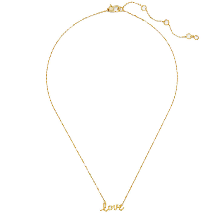 Buy Kate Spade Say Yes Love Pendant Necklace in Gold KI174 Online in Singapore | PinkOrchard.com