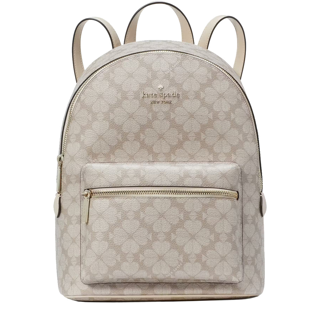 Kate Spade Backpack top Bag White & Gold Medium