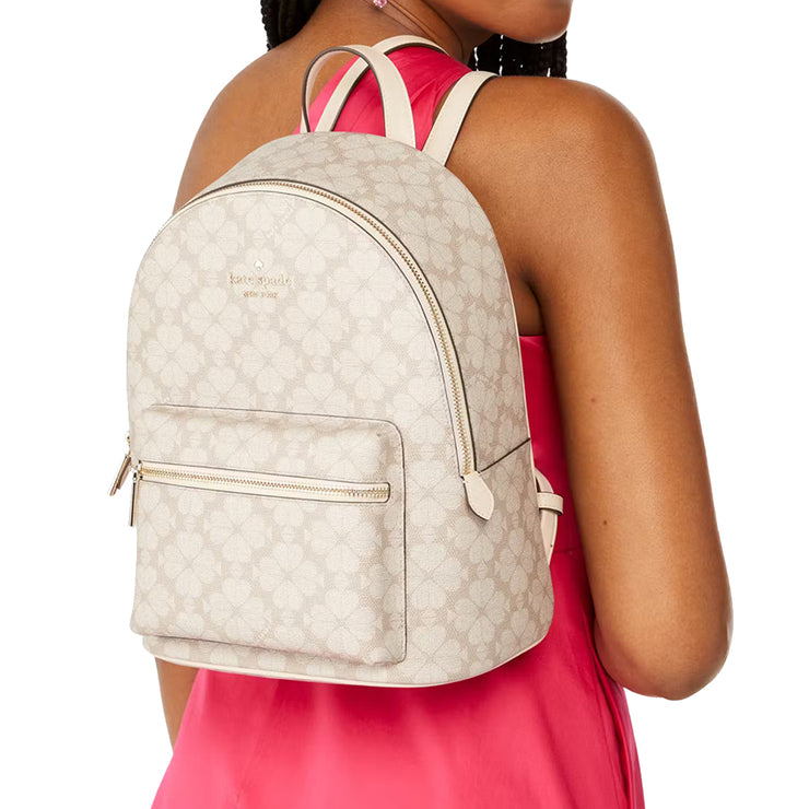 Buy Kate Spade Signature Spade Flower Medium Backpack Bag in Dark Beige Multi KG482 Online in Singapore | PinkOrchard.com