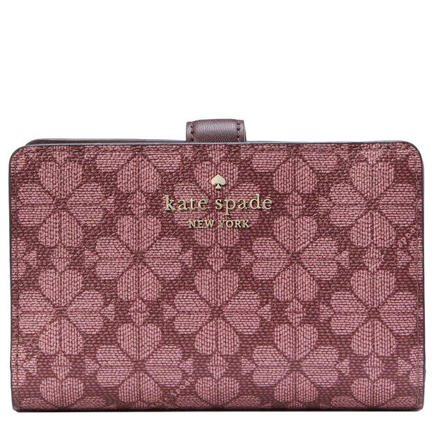 Buy Kate Spade Signature Spade Flower Medium Compact Bifold Wallet in Grenache Multi KG488 Online in Singapore | PinkOrchard.com