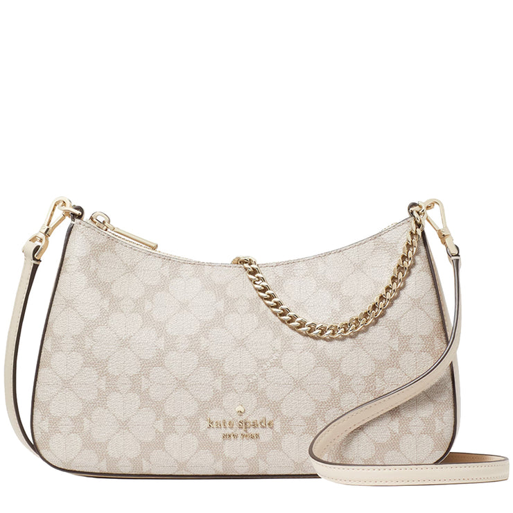 Buy Kate Spade Signature Spade Flower Medium Convertible Crossbody Bag in Dark Beige Multi KI381 Online in Singapore | PinkOrchard.com