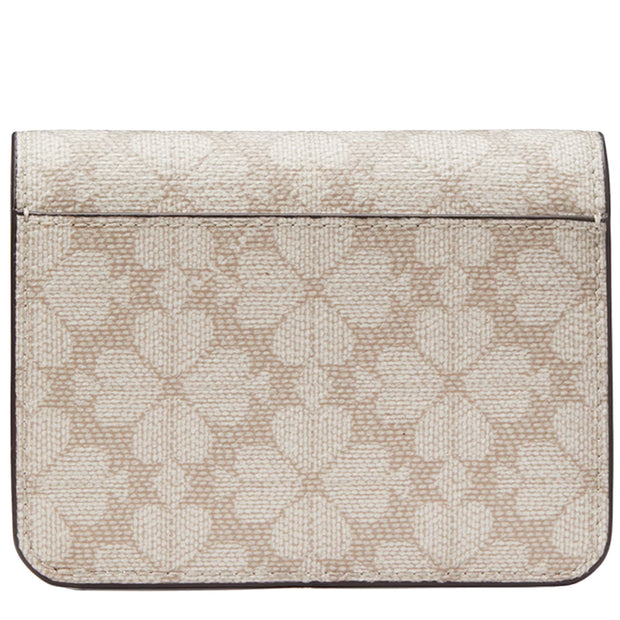 Buy Kate Spade Signature Spade Flower Small Bifold Wallet in Dark Beige Multi KG493 Online in Singapore | PinkOrchard.com