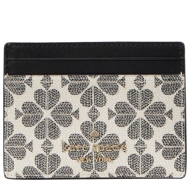 Buy Kate Spade Signature Spade Flower Small Slim Card Holder in Black Multi KI371 Online in Singapore | PinkOrchard.com