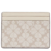 Buy Kate Spade Signature Spade Flower Small Slim Card Holder in Dark Beige Multi KI371 Online in Singapore | PinkOrchard.com