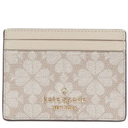 Buy Kate Spade Signature Spade Flower Small Slim Card Holder in Dark Beige Multi KI371 Online in Singapore | PinkOrchard.com