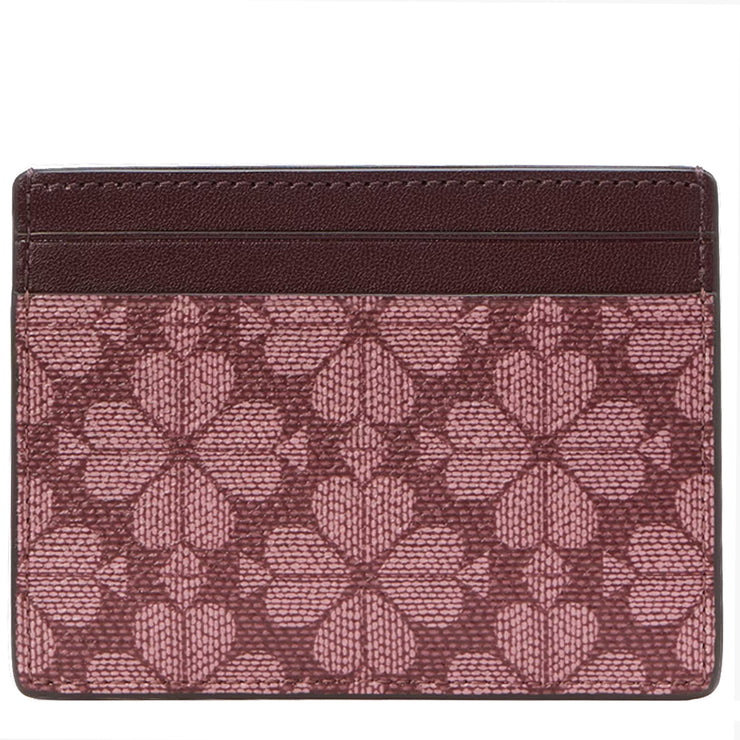 Buy Kate Spade Signature Spade Flower Small Slim Card Holder in Grenache Multi KI371 Online in Singapore | PinkOrchard.com