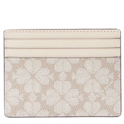 Buy Kate Spade Signature Spade Flower Small Slim Card Holder in Dark Mushroom Cap Multi KG492 Online in Singapore | PinkOrchard.com