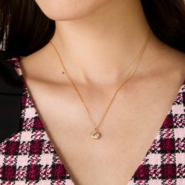 Buy Kate Spade Something Sparkly Spade Mini Pendant Necklace in Clear/ Gold KI358 Online in Singapore | PinkOrchard.com