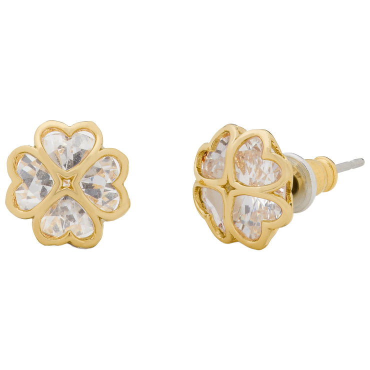 Buy Kate Spade Something Sparkly Spade Studs Earrings in Clear/ Gold KI359 Online in Singapore | PinkOrchard.com